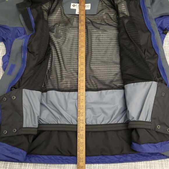 Columbia TITANIUM Jacket Waterproof OmniTech Snowboard Ski Shell Blue Women's L - Picture 14 of 16